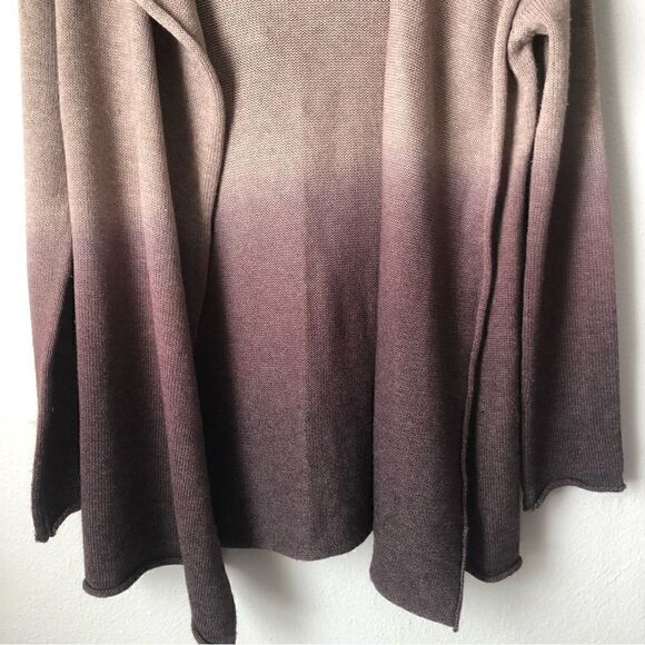 Niki Riki wool blend ombré Iron front hooded cardigan size small - Picture 2 of 8